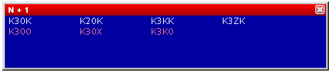 N + 1 window (Captured call : K3OK)